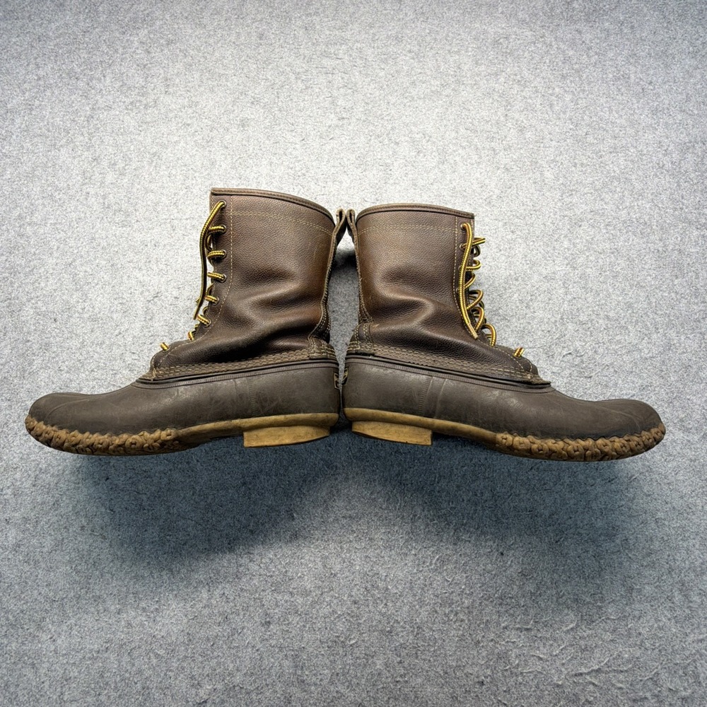 L.L.Bean Men's 10" Shearling-Lined Bean Boots Size 9W Made in USA